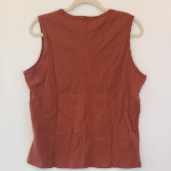 NWT Women's Emery Rose Tank Top Burnt Orange Sz M NEW - Picture 4 of 4